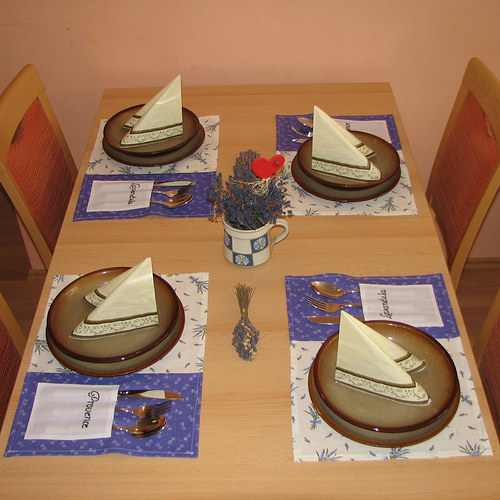 Prostírání s kapsami - Levandule — foto 2