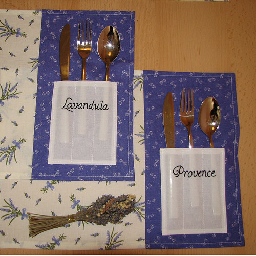 Prostírání s kapsami - Levandule — foto 3