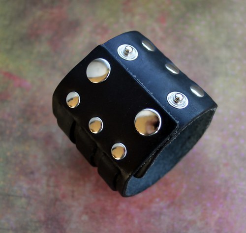 Steampunkový náramek "RED CIRCLE" — foto 3