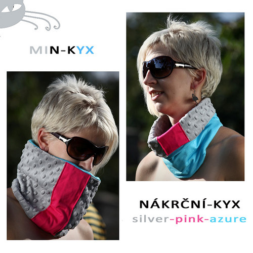 NÁKRČNÍ-KYX silver-pink-azure — foto 2