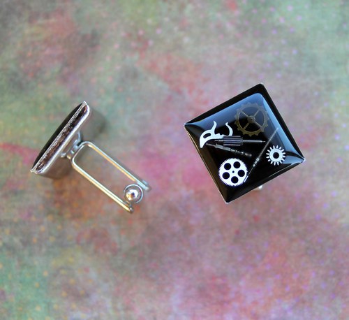 Manžetové knoflíčky /black/ — foto 2