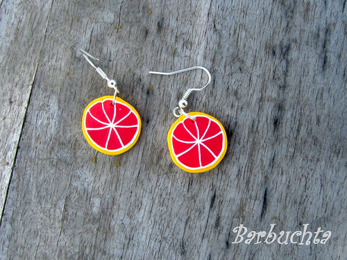 Grapefruity náušnice — foto 2