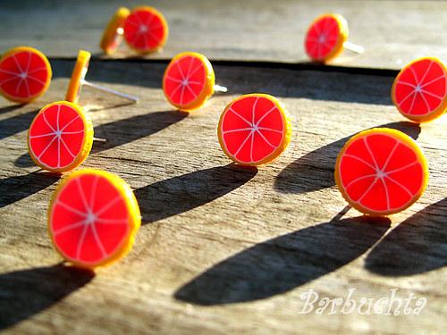 Grapefruity náušnice — foto 3