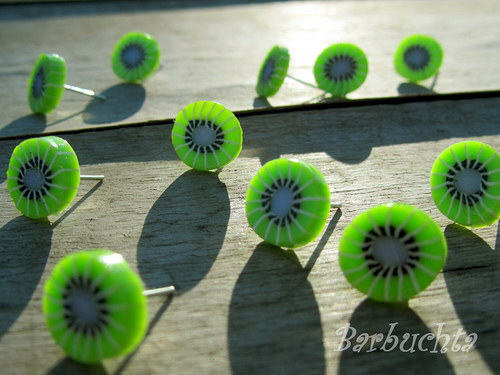Kiwi náušnice — foto 3