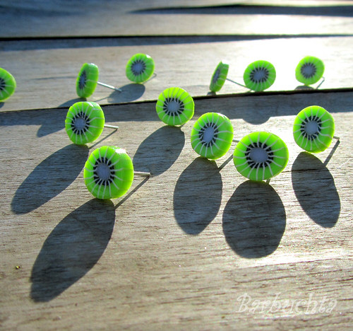 Kiwi náušnice — foto 4