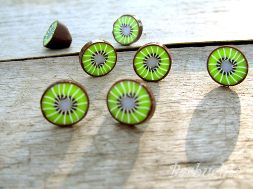 Kiwi náušnice se slupkou:) — foto 2