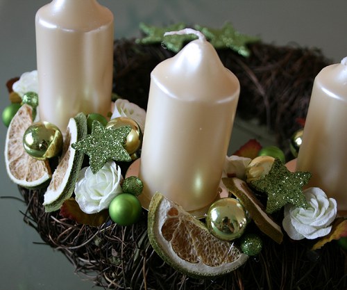 Adventní věneček do zelena — foto 3