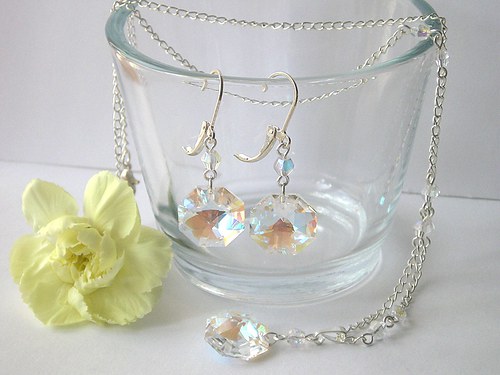 Swarovski Strass Octagon...Crystal Blue AB — foto 2
