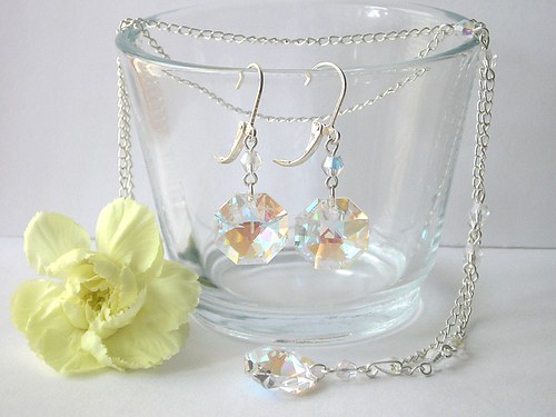 Swarovski Strass Octagon...Crystal Blue AB — foto 3