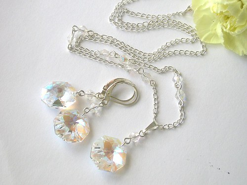 Swarovski Strass Octagon...Crystal Blue AB — foto 4