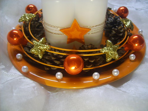 Adventní talířek oranž — foto 3