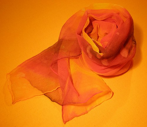 Podzimní šifonová šála — foto 2