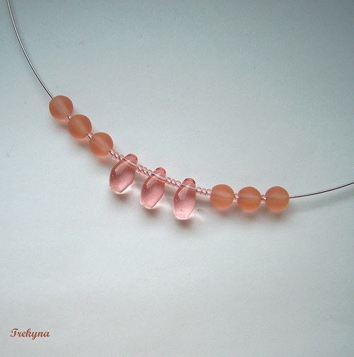 Náhrdelník Růžová rosa — foto 2
