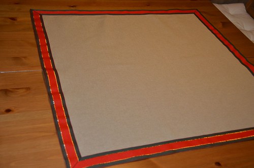 Režný s vánoční stuhou (72x72 cm) — foto 2