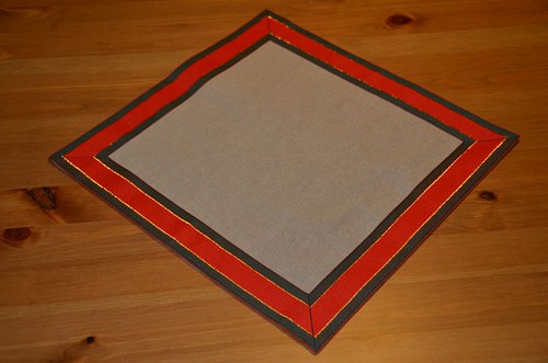 Ubrousek s vánoční stuhou (31x31 cm) — foto 2