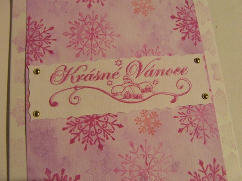 Přáníčko vánoční ,, vločky´´ — foto 2