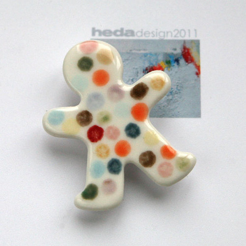 PuntiJá (porcelánová brož) — foto 2