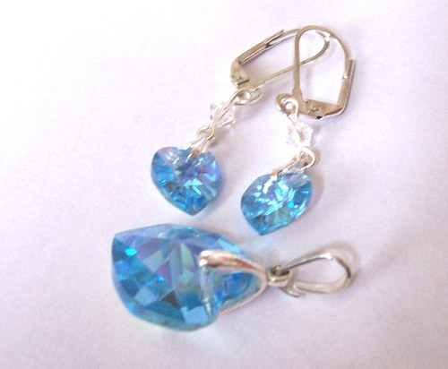 Sada srdíček Swarovski — foto 2
