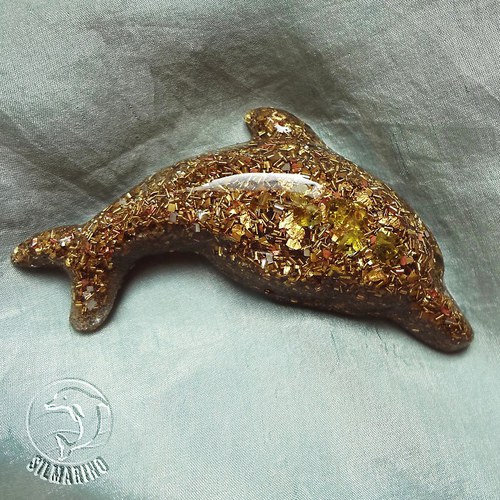 Delfínek olivínový - orgonitový talisman — foto 2