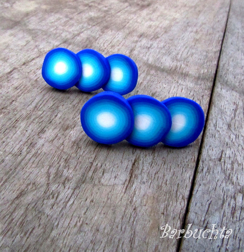 Náušnice blue 3dots — foto 2