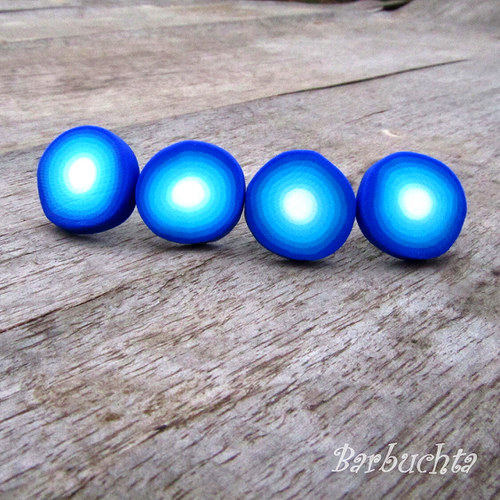 Náušnice blue dots — foto 3