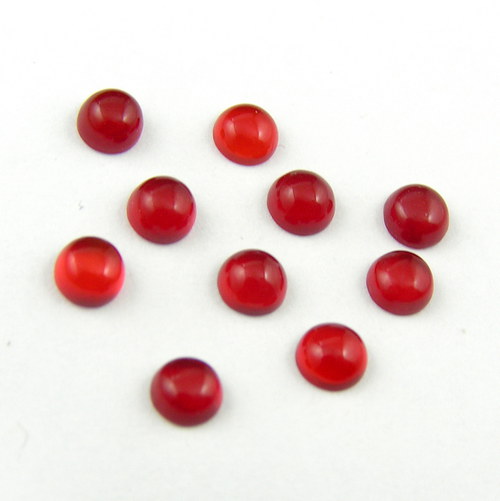 Karneol - kabošon 4mm — foto 2