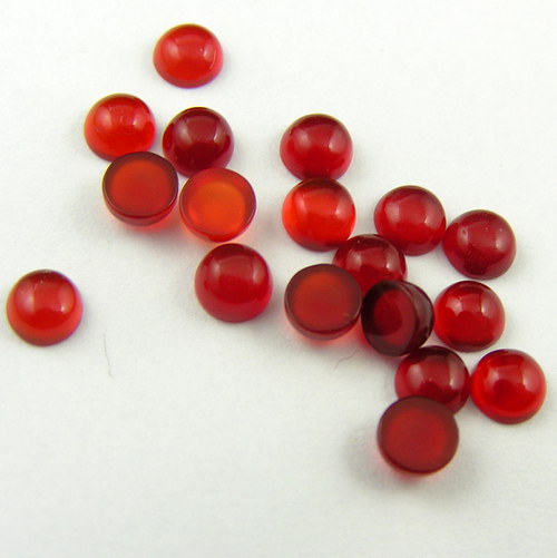 Karneol - kabošon 4mm — foto 3