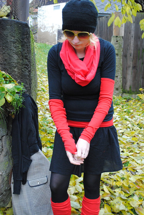 Nátepko-rukávky červené — foto 2