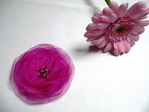 Fuchsiová brož — foto 2