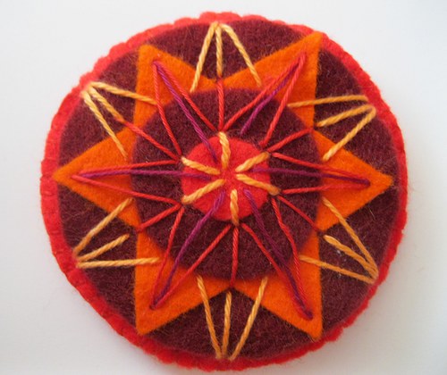 Orange star - brož filcová — foto 4