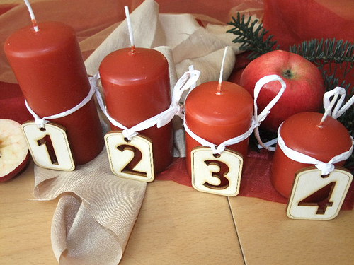 ADVENTNÍ VÁNOČNÍ ŠTÍTKY HRANATÉ - topol — foto 2