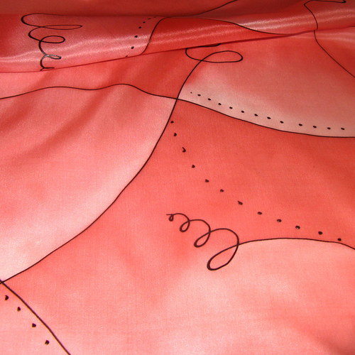 Červené spirály 40x150cm — foto 3