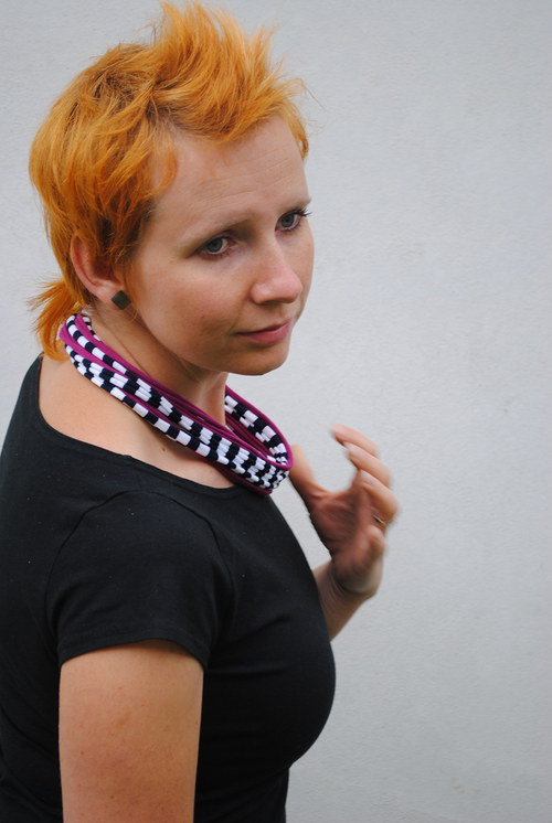 Náhrdelník námořnický lila — foto 2