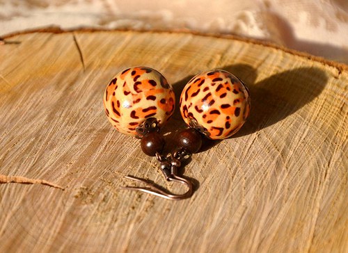 Náušnice " Leopard " — foto 2