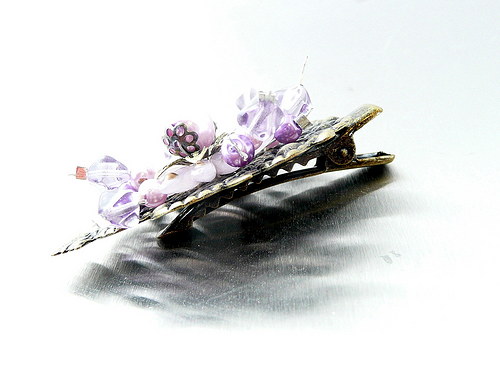 Brož i spona : " Flower leaf " — foto 3