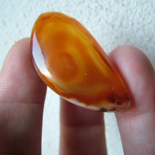 Achát (karneol??) 40x22mm — foto 2