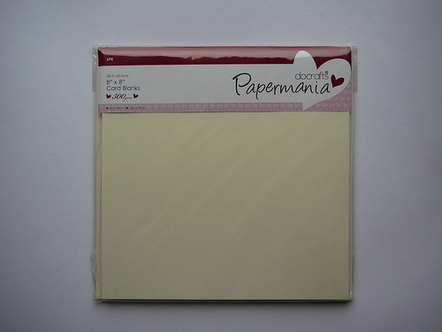 Krémové přání 20,3x20,3 cm+obálka 6 ks — foto 2