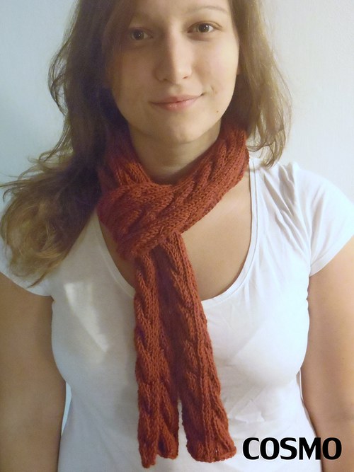 Bordo šála — foto 3