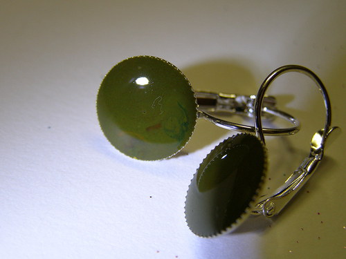 Khaki naušnice — foto 3