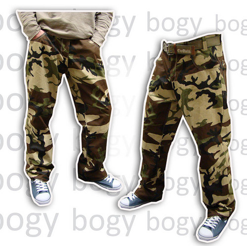 Unisex maskáčové kalhoty podšité fleecem 202/38,40 — foto 2