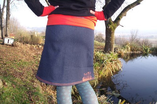 Sukně džínová houbičková — foto 2