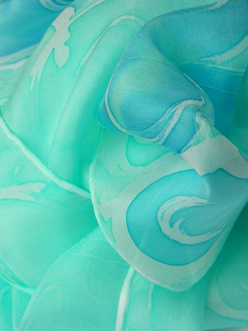 Tyrkysový šál Aqua — foto 3