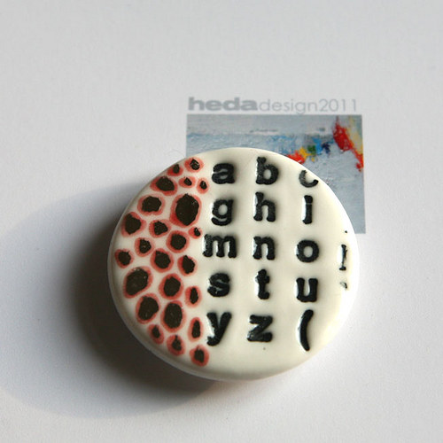 Chci ti říct... (porcelánová brož) — foto 3
