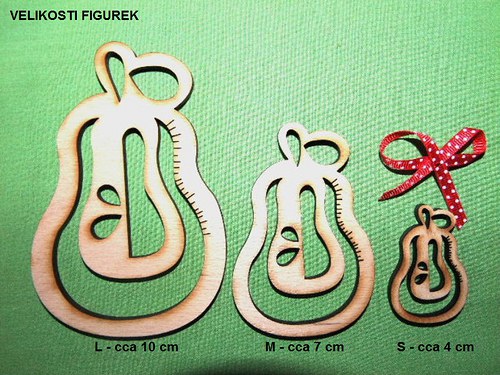 Vánoční dřevěné ozdoby FIGURKY - 9 druhů - M — foto 2
