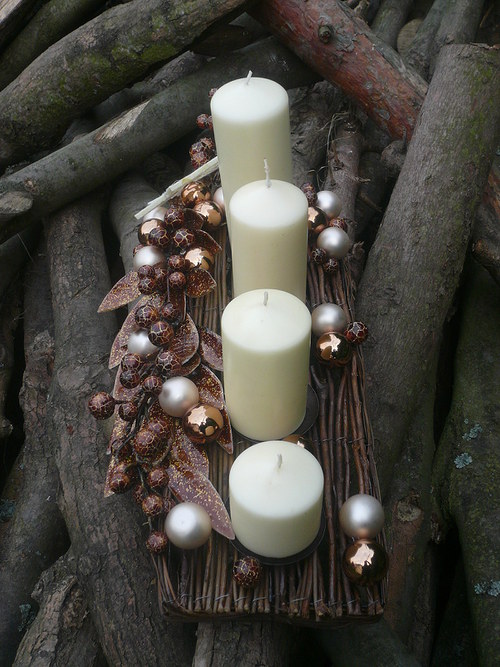 Luxusní adventní svícen — foto 4