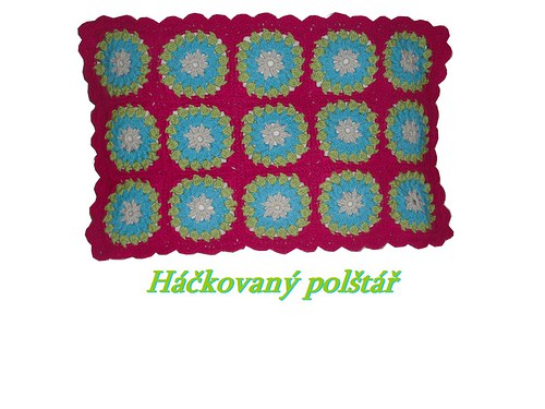 Háčkovaný polštář. — foto 2