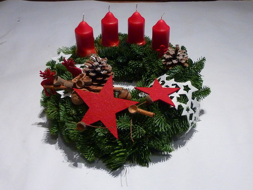 Adventní věnec se soby - REZERVACE — foto 2
