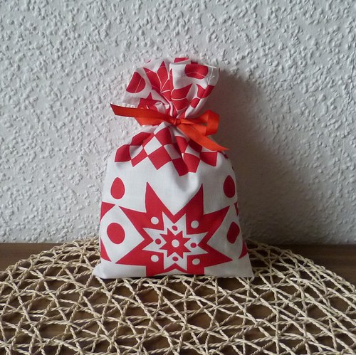 Vánoční pytlík - červenobílý — foto 2