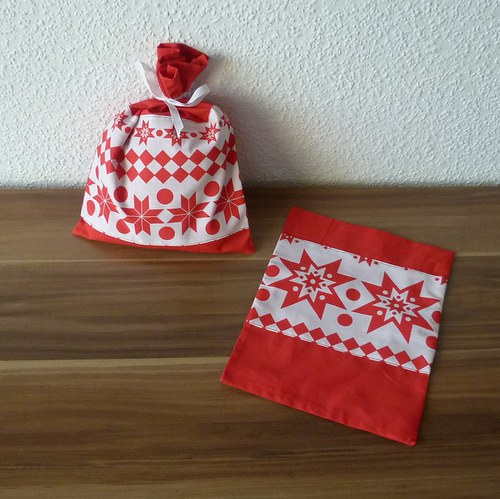 Vánoční pytlík - červenobílý — foto 6