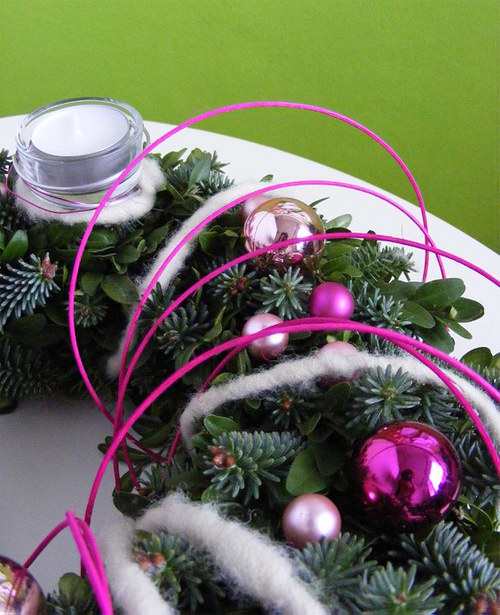 Moderní adventní věnec — foto 2
